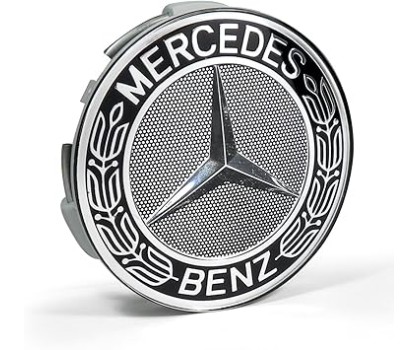 Mercedes-Benz Black Classic Logo Wheel Center Cap