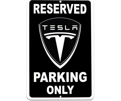 Tesla Parking Sign Only