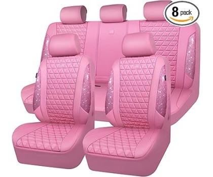 Car Seat Covers Pink Full Sets Interior Sets Waterproof