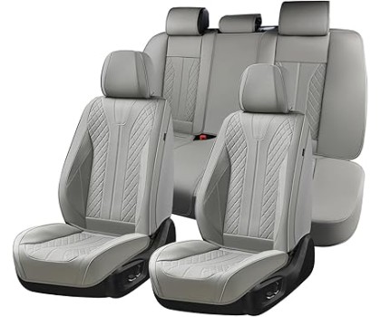Car Seat Covers Full Set with Leather and Waterproof